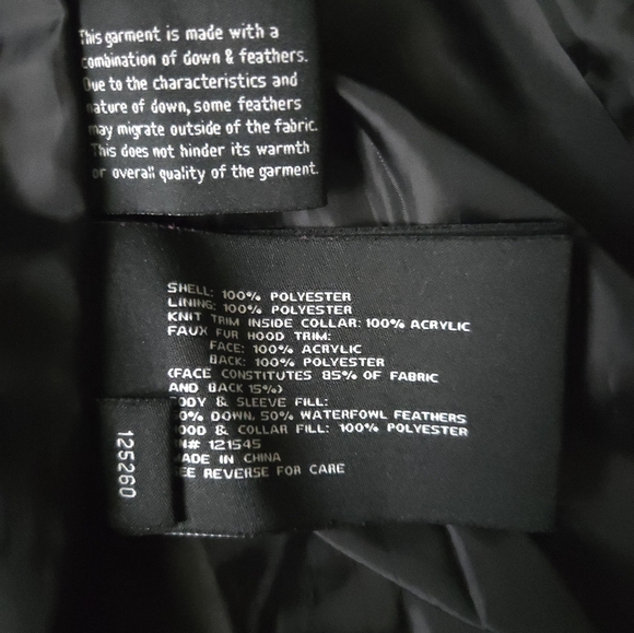 London Fog Puffer Coat with Faux Fur Trim - Picture 9 of 14